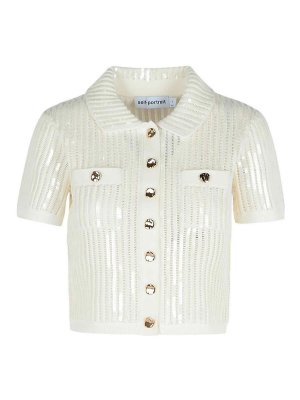 Rabanne Laminate pleated satin top - Beige | 25ECTO077PO0336P742