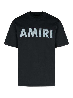 AMIRI: t-shirts - Black Cotton T-Shirt