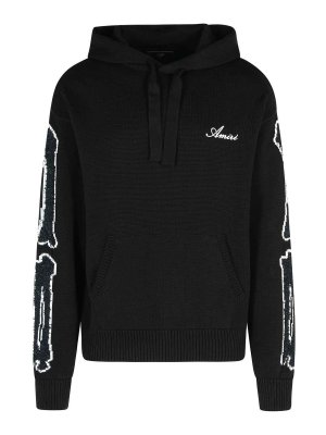 AMIRI: crew necks - Black Cotton Sweater