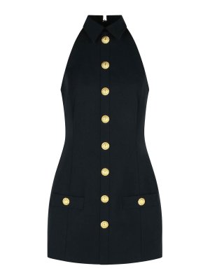 Balmain: Vestidos media pierna - Vestido Midi - Negro