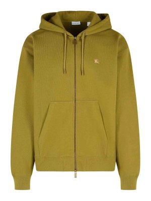 BURBERRY: Sweatshirts & Sweaters - Rory Ck Green Cotton Sweatshirt
