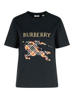 BURBERRY: Tシャツ - Tシャツ - 黒