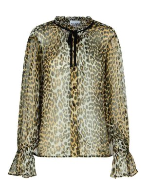 GANNI: Chemises - Chemise - Multicolore