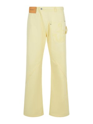 J.W. ANDERSON: pantaloni casual - Pantaloni  gialli