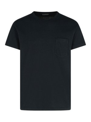 TOM FORD: t-shirts - Black Cotton T-Shirt