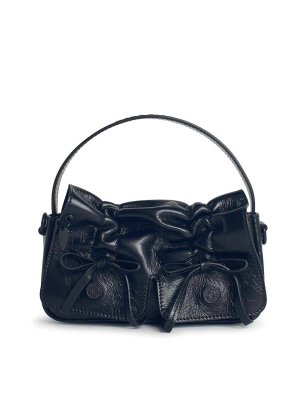 【送料&関税込】Bally Praline S Shoulder Bag In Black Leathe Bally Praline Black Leather Bag - Black - Women