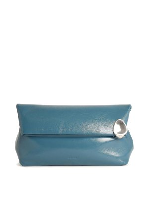 【関税＆送料込み】Jil Sander Goji Pillow' Small Burgundy L Jil Sander Goji Pillow' Small Burgundy Leather Pillow | ModeSens