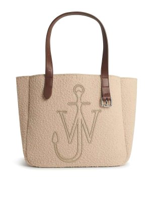 J.W. ANDERSON: borse a tracolla - Borsa a tracolla bollita per la cintura beige