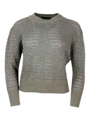 FABIANA FILIPPI: Pull col rond - Pull Col Rond - Gris Foncé