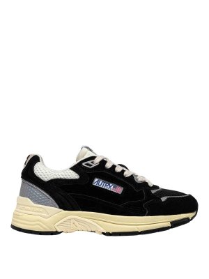 AUTRY: trainers - Hyperway Lowsuede Mesh Black Silv