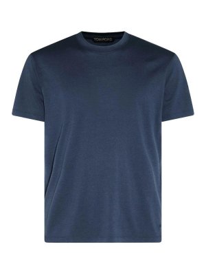 Tシャツ・カットソー BALENCIAGA Crinkled effect T-shirt Balenciaga Crinkled Effect T-Shirt - Light Blue