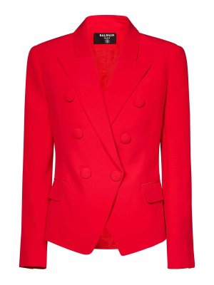 Balmain: Casualjacken - Casualjacke - Rot