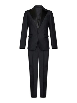 DSQUARED2: formal suits - London Suit In Black Wool