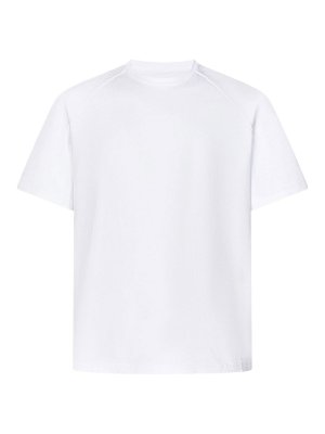 Tシャツ・カットソー Drumohr SS22 CREWNECK COTTON T-SHIRT (DTJ001B_100) Drumohr White Cotton Short-Sleeved Crewneck T-Shirt | DTJ100B105