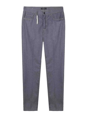 GAZZARRINI: Casual Hosen - Casual Hose - Blau