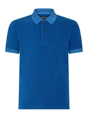 TOM FORD: ポロシャツ - ポロシャツ - ブルー