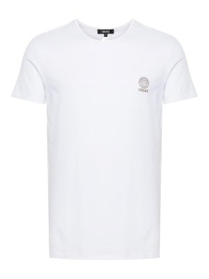 VERSACE: Pull col rond - Pull Col Rond - Blanc