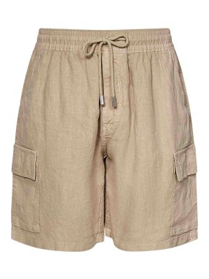 Sacai Cargo Bermuda Shorts - Beige - Men | 2503610M651