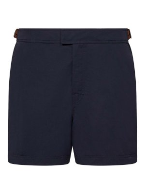 ZEGNA: Swim shorts & swimming trunks - Navy Blue Nylon Swim Shorts