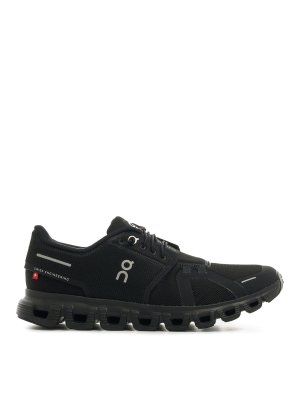 ON RUNNING: trainers - Cloud 6 Sneakers In Black Technical Mesh