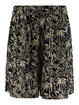 LANEUS: pantaloni shorts - Pantaloncini viscosi