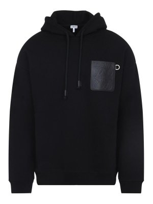 パーカー・フーディ PHILIPP PLEIN Logo patch hoodie (PAECMJB3612PTE003N 0202) Philipp Plein Logo Patch Hoodie - Black | PAECMJB3611PTE003N0202