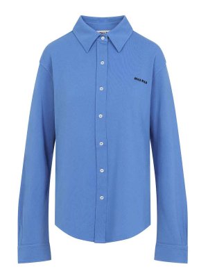 MIU MIU: shirts - Piquet Shirt