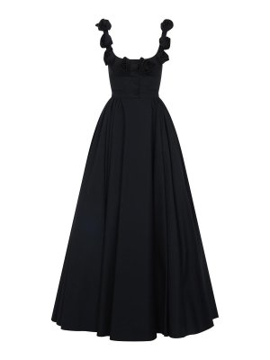 国内発送☆送料関税込【JIL SANDER】Black Cupro Long Dress Jil Sander Cupro Long Dress - Black - Women | J03CT0442J65248001