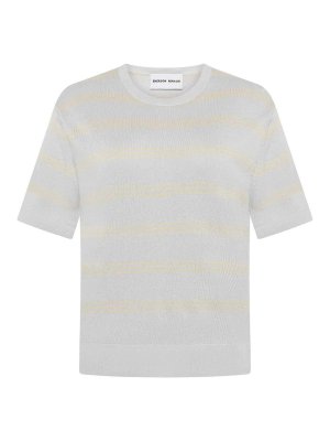 EMERSON RENALDI: crew necks - Cropped Short-Sleeve Sweater