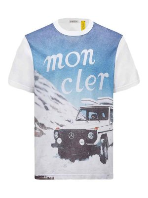 MONCLER: T-shirts - T-Shirt - Weiß