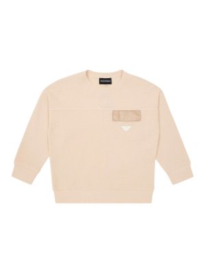 EMPORIO ARMANI: Sudaderas y suéteres - Sudadera - Beis