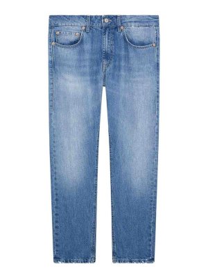 デニム・ジーパン THE ATTICO FW25 Cut-out jeans (251WCP00277 024) THE ATTICO ジ・アティコ FW25 LONG PANT / BLUE - NUBIAN ヌビアン