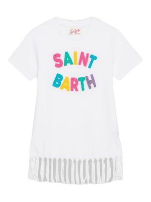 MC2 SAINT BARTH: Robe longueur genou - Robe Au Genou - Blanc