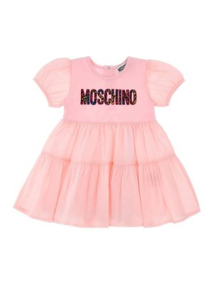 Moschino Kids: Vestidos media pierna - Vestido Midi - Rosado