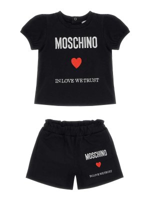 Moschino Kids: jumpsuits - T-Shirt And Shorts Set