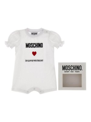 Moschino Kids: Combinaison-pantalons - Combinaison - Blanc