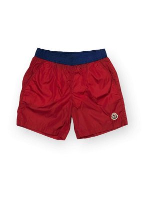 MONCLER JR: Bañadores y boxer de baño - Boxers De Baño - Rojo
