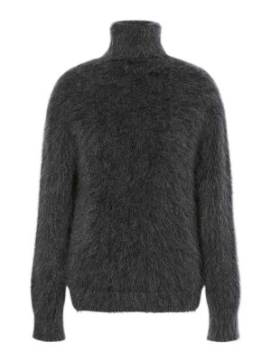 ALBERTA FERRETTI: Strickpullover mit Rundhalsausschnitt - Rundhalspullover - Grau