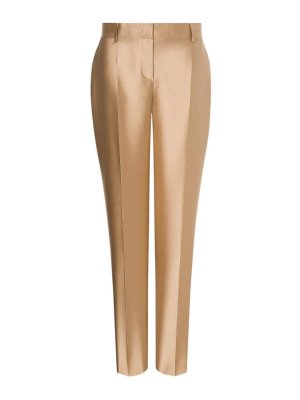 ALBERTA FERRETTI: casual trousers - Trousers in mikado