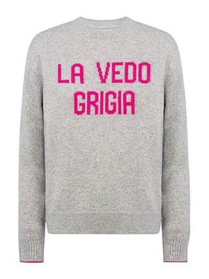 MC2 SAINT BARTH: Suéteres con cuello pico - Suéter Cuello Redondo - Gris