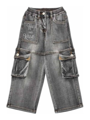 MONNALISA: Jeans boot-cut - Jeans Boot-Cut - Gris