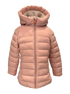 Save The Duck: padded jackets - Long animal free jacket in teddy bear
