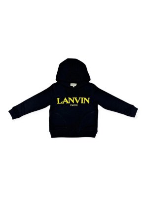 LANVIN: Sweatshirts & Sweaters - Hooded sweatshirt and logo