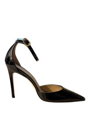 Stuart Weitzman: court shoes - Stuart 100 Strap Pump Dcollet Nero