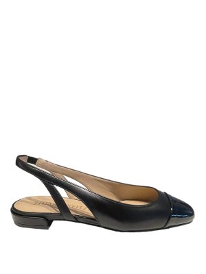 Stuart Weitzman: court shoes - Decolte Sleek Slingback Nero