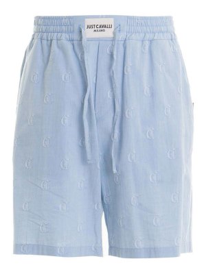 JUST CAVALLI: Shorts - Shorts - Azul Claro