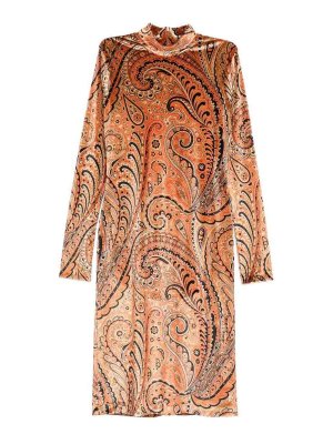 ETRO: Robe longueur genou - Robe Au Genou - Orange