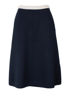 スカート KENZO STRIPPED JACQUARD MINI SKIRT Kenzo Stripped Jacquard Mini Skirt - Blue - Women