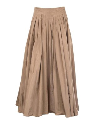 Max Mara: Knielange und Midi Röcke - Midirock - Beige
