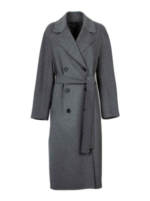 ブルゾン Max Mara Asturie1234' Grey Cashmere Blend Coat Max Mara Max Mara 'Asturie1234' Grey Cashmere Blend Coat